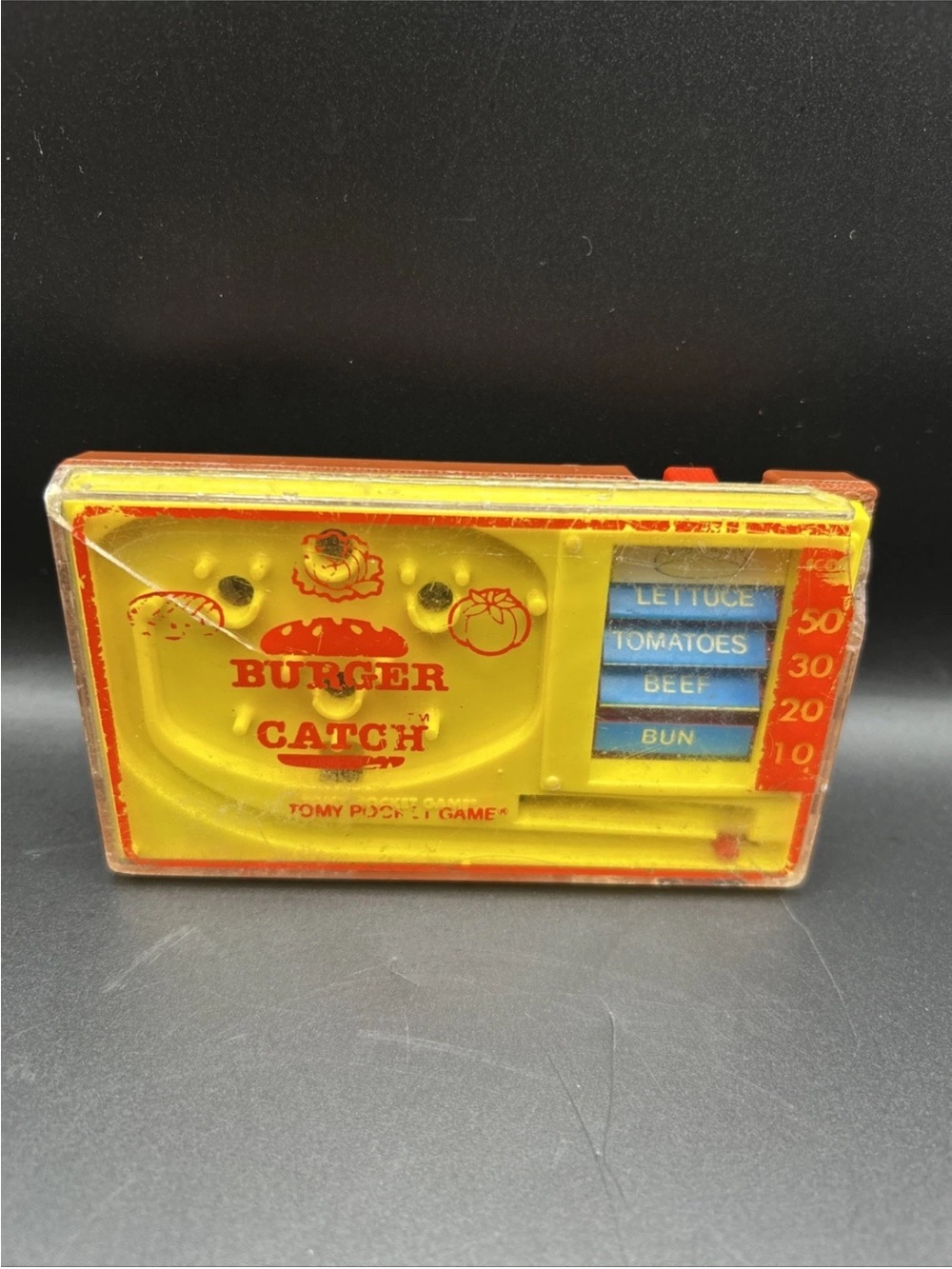 Burger Catch Handheld Game - Yellow